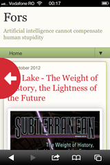 Blogger mobile template swipe to navigate gesture