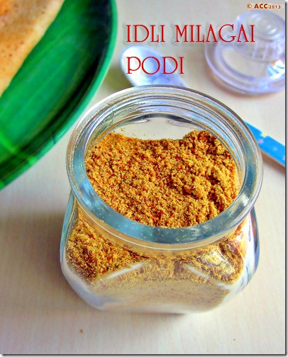 Nice one, need more podi recipe images like this