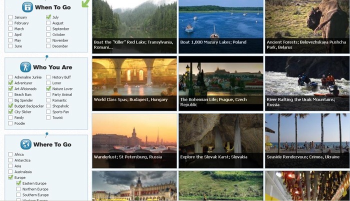 Trekity screenshot