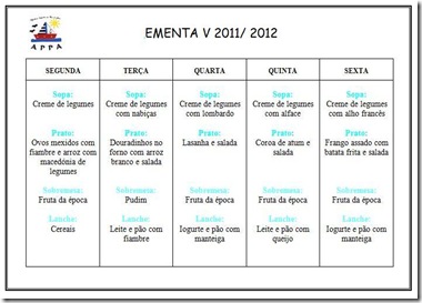 ementa V 1112