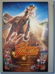 9865 Alberta Calgary Tower - Calgary Stampede poster on Observation deck 9865 Alberta Calgary Tower - Calgary Stampede poster on Observation deck