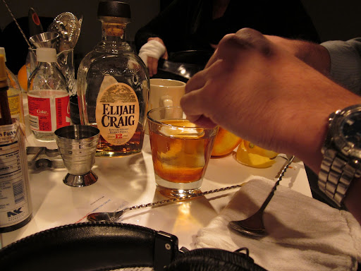 Just one was enough for the Old Fashioned Richard made for Emeril.