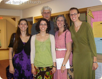 Family at church