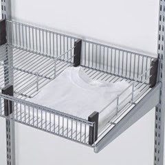 Elfa Wire Shelf Basket with Dividers Elfa Wire Shelf Basket with Dividers