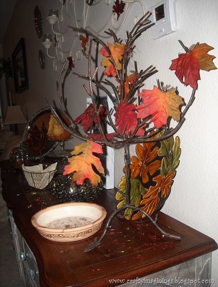 Fall buffet decor