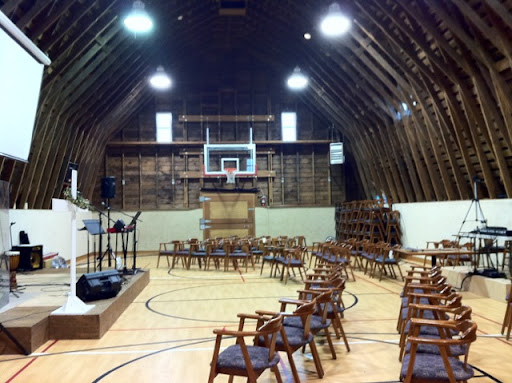 This is what the space looked like the Monday before the wedding. The first step was clearing out the room.