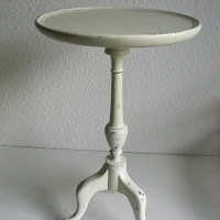 Small antique mahogany pedestal side table with ball and claw feet
