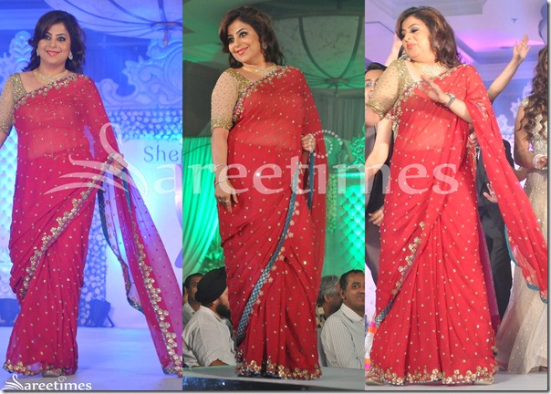 Red_Embroidery_Georgette_Saree