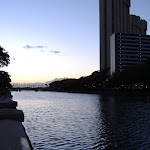 A river runs through it.  "It" being Honolulu, of course.