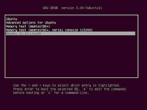 Ubuntu - Avviare una LiveCD direttamente da Grub2