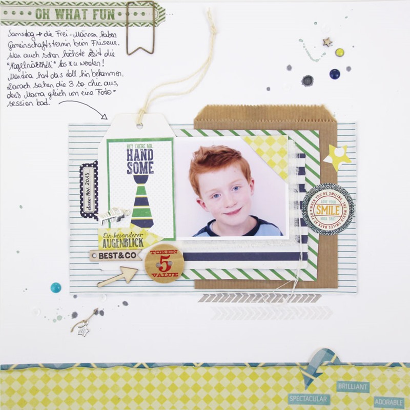 Katharina Frei: Scrapbooking Page  with products from Whiff of Joy and My Mindsy Eye