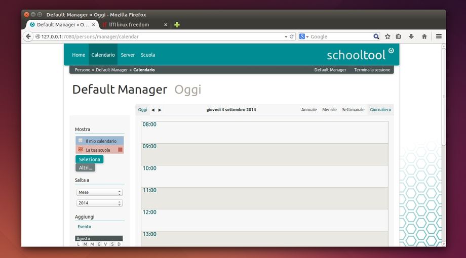 SchoolTool in Ubuntu