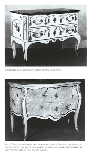 Jansen was well-known for their trompe-l'oeil pieces. You know we love the faux-bois at Martha, and I definitely credit a good portion of that to Boudin's revival of the art of faux bamboo finishes.