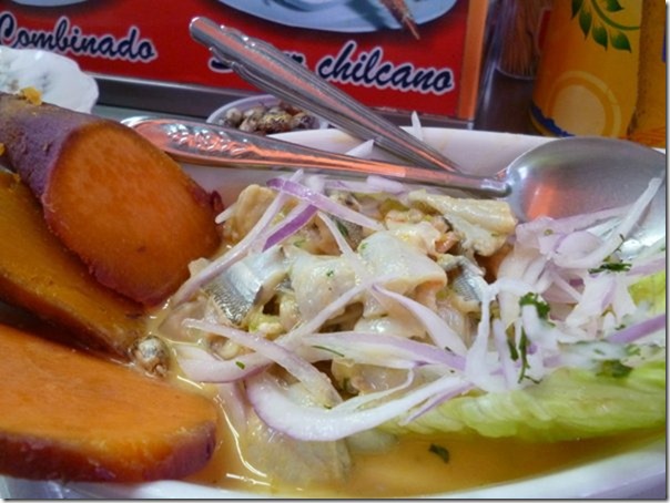 Ceviche in San Camilo Market Ceviche in San Camilo Market