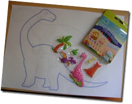 KIT PINTURA DINOSSAUROS KIT PINTURA DINOSSAUROS
