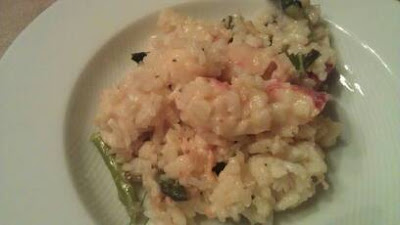 Matts birthday lobster risotto