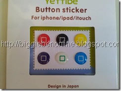 iphone button sticker - square
