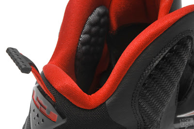 nike lebron 9 gr black white red 10 07 Releasing Now: Nike LeBron 9 Black & Red Miami Heat