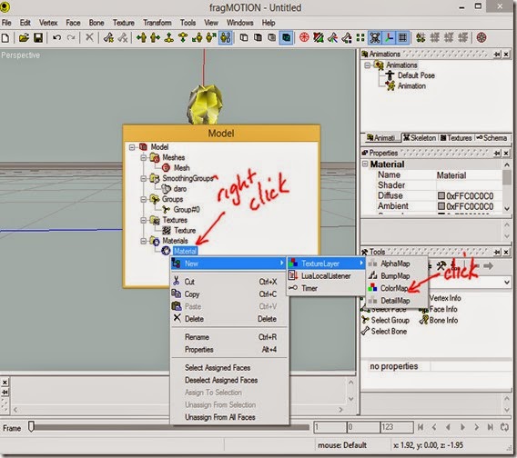 Create a new texture layer for the material Create a new texture layer for the material