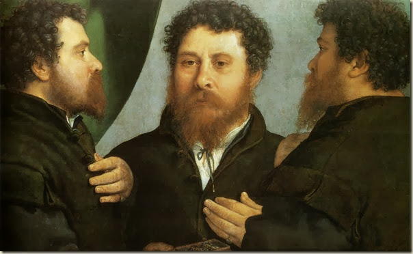 Lorenzo Lotto, Triple portrait d'orfèvre Lorenzo Lotto, Triple portrait d'orfèvre