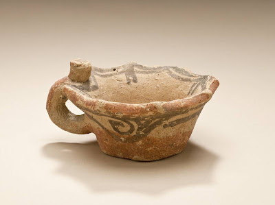 Small Cup Greater Iran (Afghanistan) Small Cup, 6th-7th century Ceramic; Vessel, Ceramic, Height: 2 in. (5 cm); Diameter: 4 3/16 in. (10.5 cm) Gift of Kate Fitz Gibbon and Andrew Hale (AC1997.253.16) Art of the Middle East: Islamic Department.