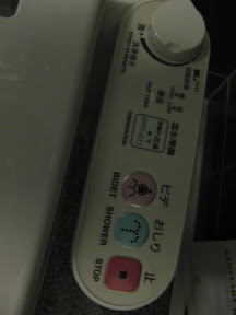 Controls on our toilet.