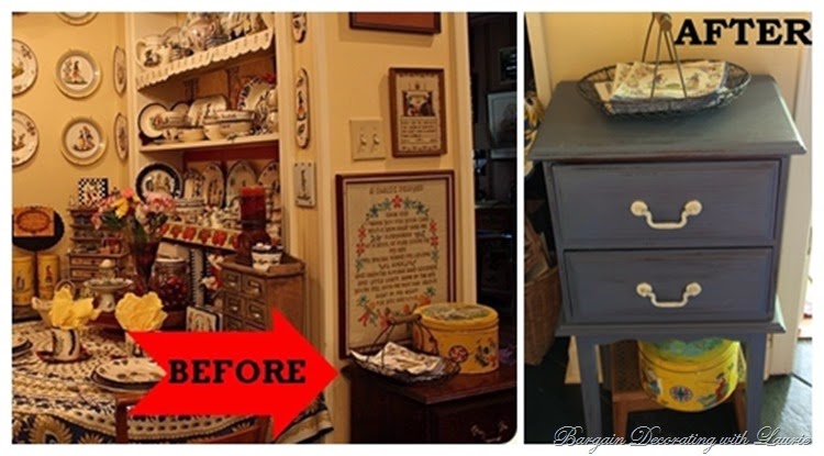 CHALK PAINT TABLE BEFORE & AFTER