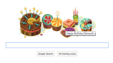Birthday wishes from Google