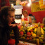 Ben - not sure what he's doing here, possibly trying to suck up fruit from a distance...