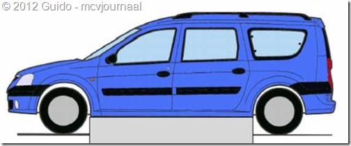 Papiermodel Dacia Logan MCV 03