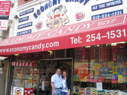 Owner Jerry Cohen and his wife Ilene in front of the store.