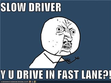 slow driver