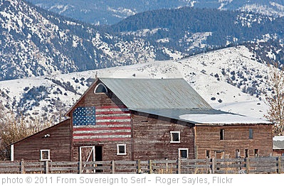 'old-barn-with-american-flag' photo (c) 2011, From Sovereign to Serf -  Roger Sayles - license: http://creativecommons.org/licenses/by-nd/2.0/