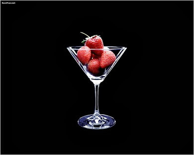 strawberry-cocktail-Wallpaper