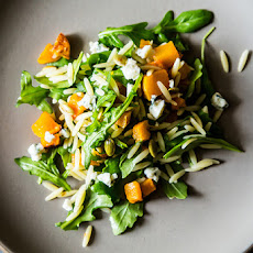 Fall Orzo Salad with Butternut Squash & Blue Cheese
