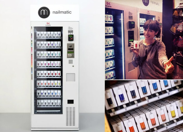 A tendência das Vending Machines – esmaltes! maquina de vendas esmaltes vending machine