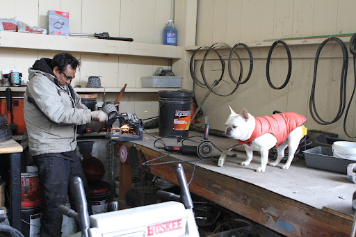 Oh, that makes a terrible sound! Good thing you're wearing safety goggles. I'll stay right where I am, thank you. Oh, that makes a terrible sound! Good thing you're wearing safety goggles. I'll stay right where I am, thank you.