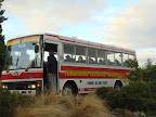 Bus departing to Tongariro Alphine Crossing