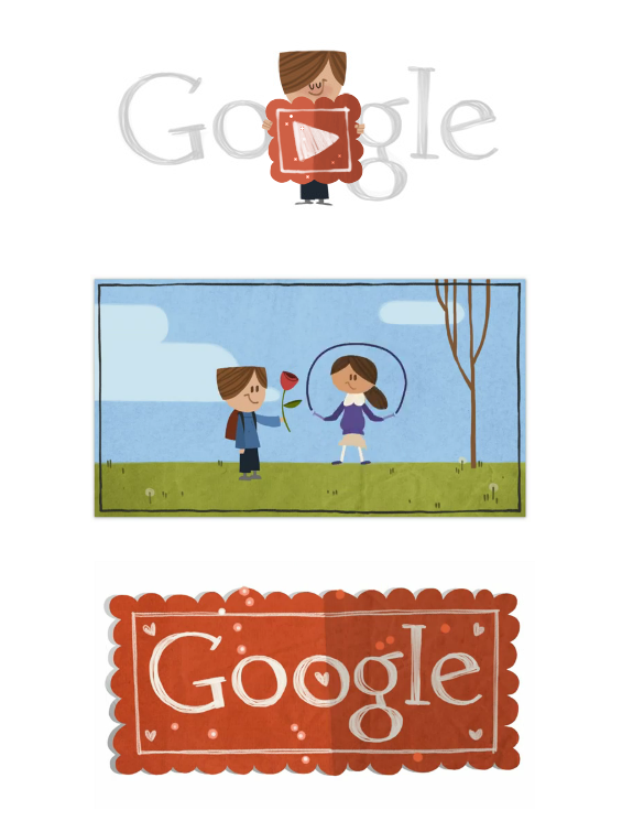 Google Valentine Doodle Google Valentine Doodle