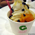 Wifey's frozen yogurt toppings at YoGo: Mango, almonds and chocolate chips