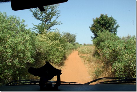 Road to the hotel