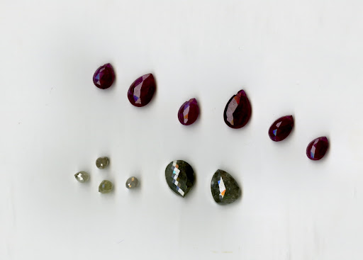 Rosma scanned the stones at full scale so she could Photoshop together a design that would translate clearly and guarantee she'd have the earrings of her dreams. Rosma scanned the stones at full scale so she could Photoshop together a design that would translate clearly and guarantee she'd have the earrings of her dreams.