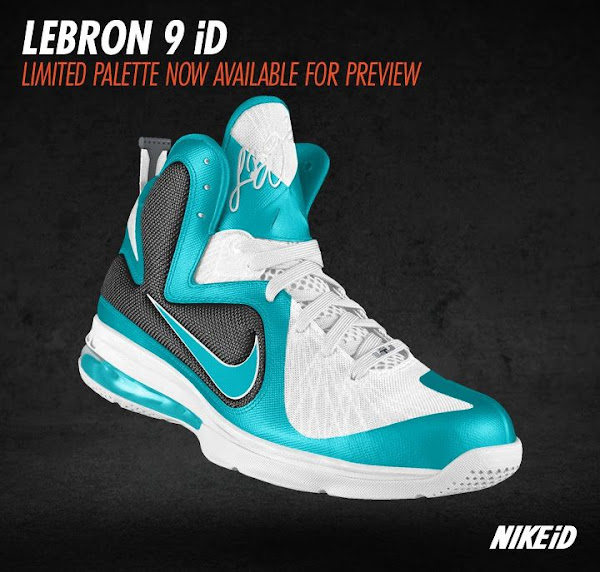 Nike LeBron 9 iD Update Limited Palette Option Preview