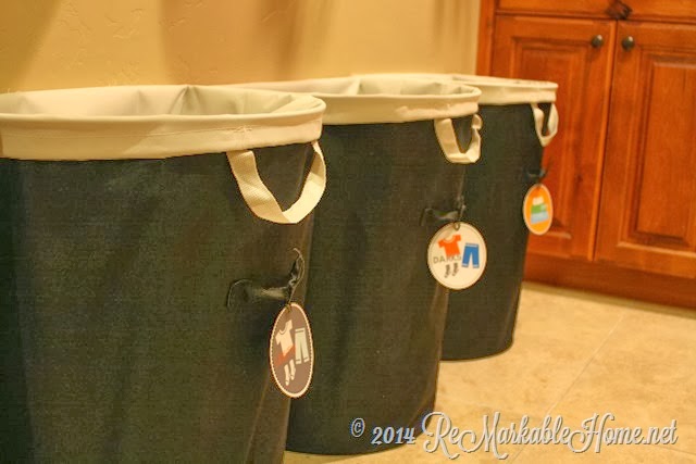 A great laundry system and printables @ ReMarkable Home