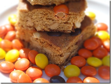 Reese's Pieces Peanut Butter Blondies