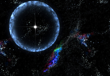 ilustração de uma magnetar