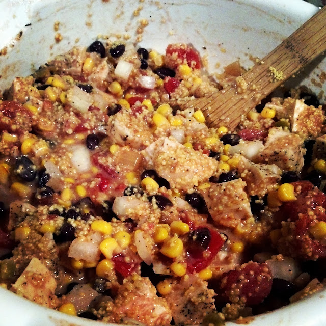 An Onion Exposed Chicken & Couscous Casserole