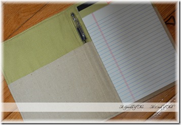 Knitty Bitties Notebook Holder Inside {A Sprinkle of This . . . . A Dash of That}