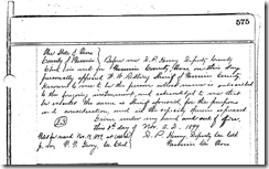 SELLERS-WITT LAND DEED. BK 70, Pg 575