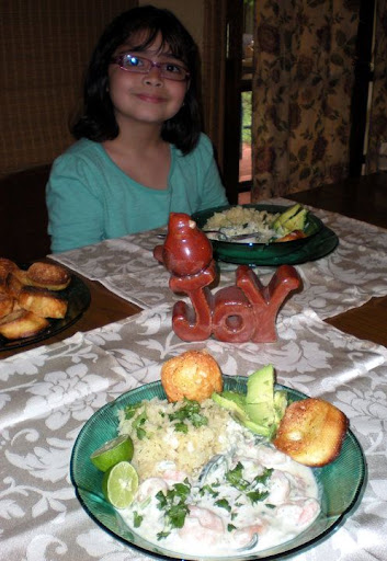 Irma and her daughter Gianna (pictured here) participated in the cooking challenge. A great mother & daughter cooking team. Boy, my cousins can cook!